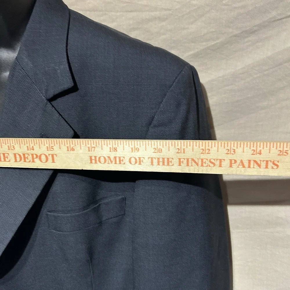Vintage Chereskin 3-Button Navy Blue Suit Jacket Blazer